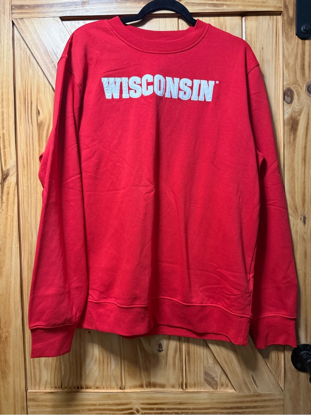 Wisconsin Red Crewneck Sweatshirt